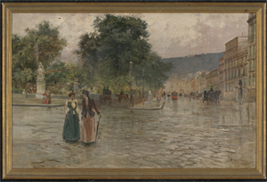 Los 6191 - Brancaccio, Carlo - Die Riviera di Chiaia mit dem Giardino der Villa Comunale - 1 - thumb