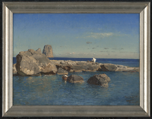 Los 6197 - Schuster, Rudolf Heinrich - Felsenküste auf Capri mit Blick auf die Faraglioni - 1 - thumb