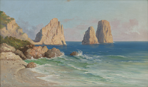 Lot 6201, Auction  128, Cherubini, Andrea, Capri: Blick auf die Faraglioni