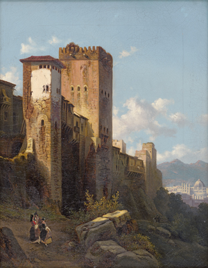 Los 6207 - Englisch - um 1860. Die Alhambra in Granada mit dem Comares-Turm - 0 - thumb