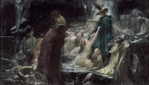 Lot 6223, Auction  128, Hirémy-Hirschl, Adolf, Die Seelen am Ufer des Acheron