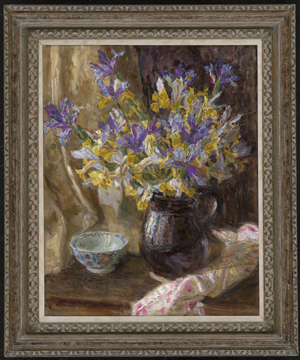 Los 6235 - Pottner, Emil - Blumenstillleben mit blauer und gelber Iris - 1 - thumb