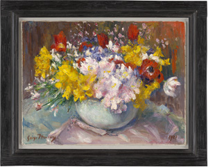 Los 6241 - Mosson, George - Frühlingsstrauß mit Tulpen, Narzissen und Anemonen - 1 - thumb