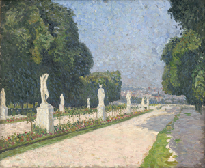 Lot 6244, Auction  128, Weber, Evarist Adam, Pariser Parklandschaft, womöglich Saint-Cloud
