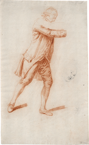 Lot 6509, Auction  128, Chodowiecki, Daniel Nikolaus, Ein Herr nach rechts gewandt, einen anderen umarmend begrüßend