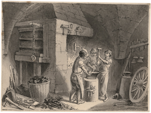 Lot 6512, Auction  128, Chodowiecki, Daniel Nikolaus, In der Schmiede