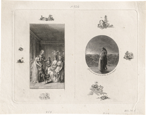 Lot 6524, Auction  128, Chodowiecki, Daniel Nikolaus, Titelvignette und Titelkupfer zu Unger's Julchen Grünthal