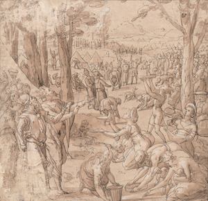 Lot 6554, Auction  128, Schule von Fontainebleau, 16. Jh. Die Mannalese