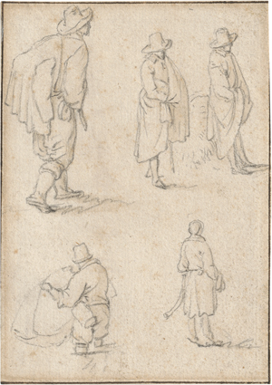 Los 6568 - Saftleven, Herman - Drei Blatt mit Figurenstudien - 1 - thumb