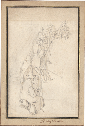 Los 6568 - Saftleven, Herman - Drei Blatt mit Figurenstudien - 2 - thumb