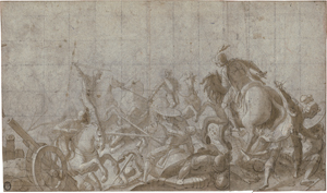 Lot 6594, Auction  128, Italienisch, spätes 16. Jh. Reiterschlacht