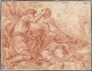 Lot 6599, Auction  128, Italienisch, 17. Jh. Tankred tauft die sterbende Clorinde