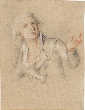 Lot 6610, Auction  128, Italienisch, um 1700. Kavalier mit ausgestreckter Hand
