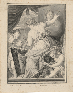 Lot 6616, Auction  128, Piane, Giovanni Maria, Allegorie der Malerei; Allegorie der Wissenschaft