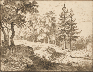 Lot 6630, Auction  128, Dietrich, Christian Wilhelm Ernst, Waldlandschaft mit Lichtung