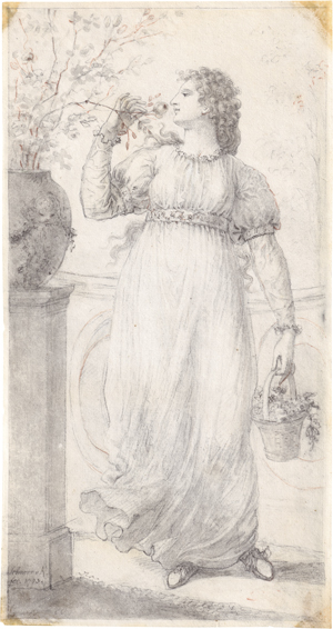 Lot 6672, Auction  128, Schnorr von Carolsfeld, Veit Hanns, Flora (Junge Frau mit Blumenkorb)