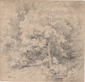 Lot 6693, Auction  128, Koekkoek, Barend Cornelis, Pfad durch eine dichte Waldlandschaft