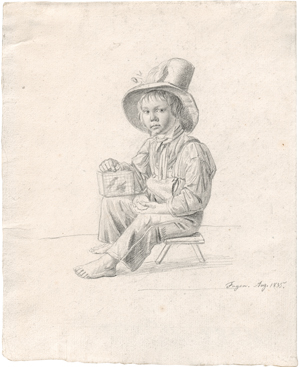 Lot 6695, Auction  128, Coblitz, Louis, Sitzender Knabe mit Vogelkäfig