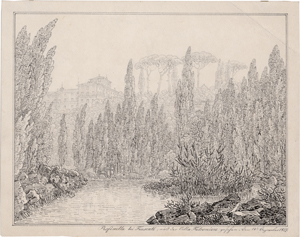 Lot 6717, Auction  128, Rösel, Johann Gottlob Samuel, Villa Rufinella bei Frascati