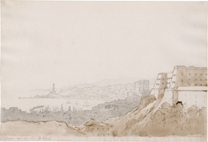 Lot 6720, Auction  128, Catel, Franz Ludwig, Blick auf den Hafen von Genua von der Villetta Di Negro