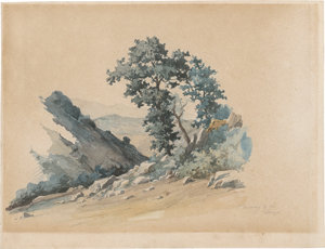 Lot 6723, Auction  128, Preller d. Ä, Friedrich, Landschaft bei Olevano