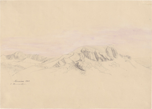 Lot 6726, Auction  128, Hummel, Carl Maria Nikolaus, Karge Gebirgslandschaft bei Taormina