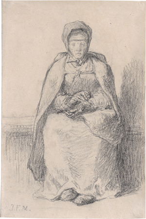 Lot 6745, Auction  128, Millet, Jean François, Sitzende Bäuerin