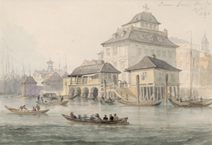 Lot 6755, Auction  128, Schetky, John Christian, Das Baumhaus im Hamburger Hafen 