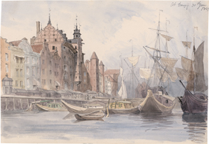 Lot 6756, Auction  128, Schetky, John Christian, Ansicht des Hafens von Danzig