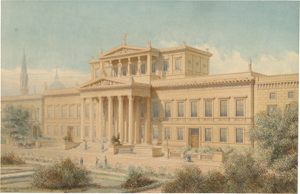 Lot 6774, Auction  128, Schmidt, Carl, Entwurf zu einem Kunstausstellungs-Gebäude im neoklassizistischen Stil