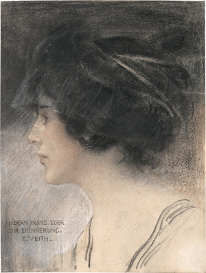 Lot 6790, Auction  128, Veith, Eduard, Portrait einer Frau im Profil