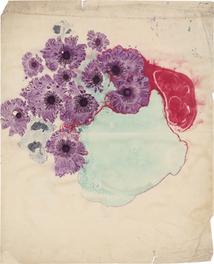 Lot 6801, Auction  128, Pirchan, Emil, Komposition in Mauve, Grün und Korallenrot