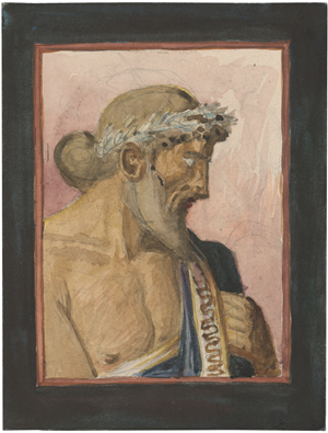 Lot 6805, Auction  128, Schneider, Sascha, Antiker Held mit Lorbeerkranz