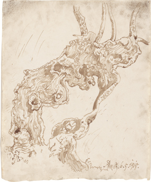 Lot 6814, Auction  128, Steppes, Edmund, Knorriger Weidenstumpf