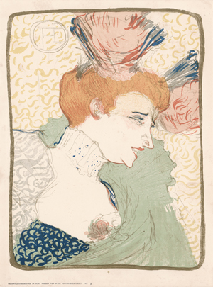 Lot 7001, Auction  128, Toulouse-Lautrec, Henri de, Mademoiselle Marcelle Lender, en Buste