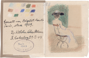 Lot 7021, Auction  128, Macke, August, Sitzende Dame im Park