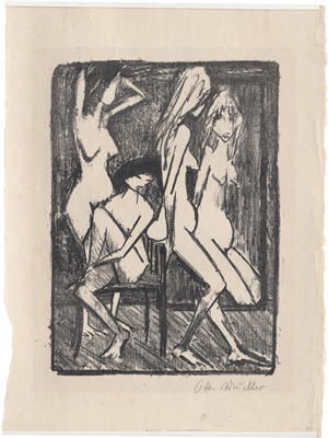 Lot 7043, Auction  128, Mueller, Otto, Drei Mädchen vor dem Spiegel