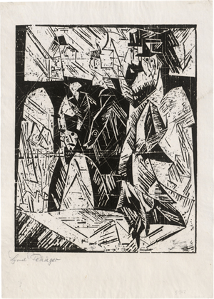 Lot 7047, Auction  128, Feininger, Lyonel, Spaziergänger
