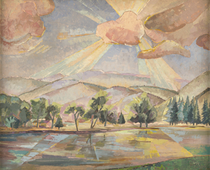 Lot 7109, Auction  128, Höch, Hannah, Berglandschaft