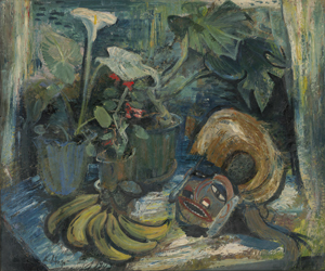 Lot 7124, Auction  128, Kuhfuss, Paul, Stilleben mit Maske und Bananen