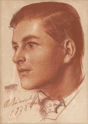 Lot 7135, Auction  128, Iacovleff, Alexandre, Männerbildnis nach links