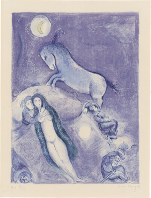 Lot 7152, Auction  128, Chagall, Marc, Four Tales from the Arabian Nights, Plate 11
