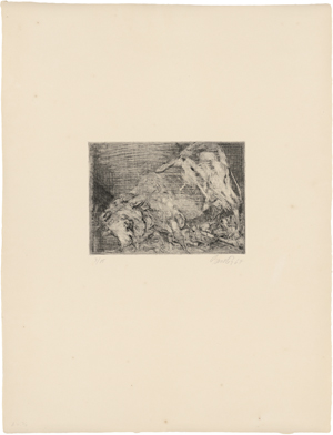 Lot 7278, Auction  128, Baselitz, Georg, Kuh abwärts