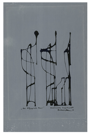Los 7289 - Beckmann, Otto - Olympisches Feuer. Elektronische Computergrafik - 1 - thumb