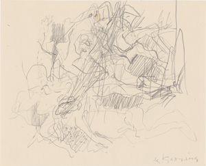 Lot 7303, Auction  128, Kooning, Willem de, Ohne Titel (Erotische Zeichnung)