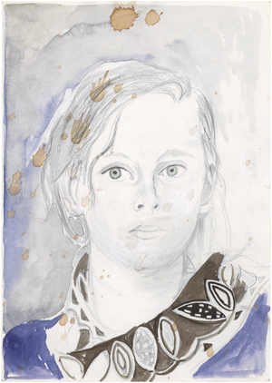 Lot 7344, Auction  128, Wulffen, Amelie von, Mädchen mit Schal