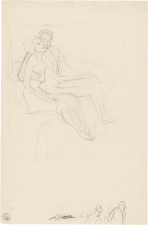 Lot 8006, Auction  128, Bauer, Rudolf, Liebespaar