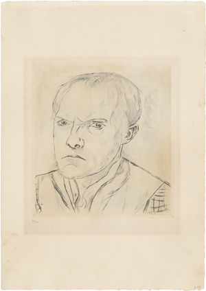Lot 8008, Auction  128, Beckmann, Max, Selbstbildnis 1918