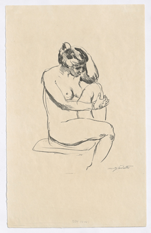 Lot 8020, Auction  128, Corinth, Lovis, Sitzender weiblicher Akt