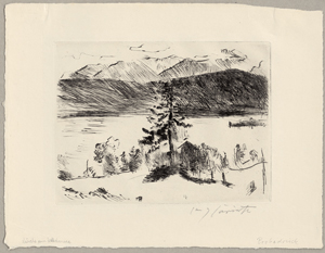 Lot 8021, Auction  128, Corinth, Lovis, Lärche am Walchensee